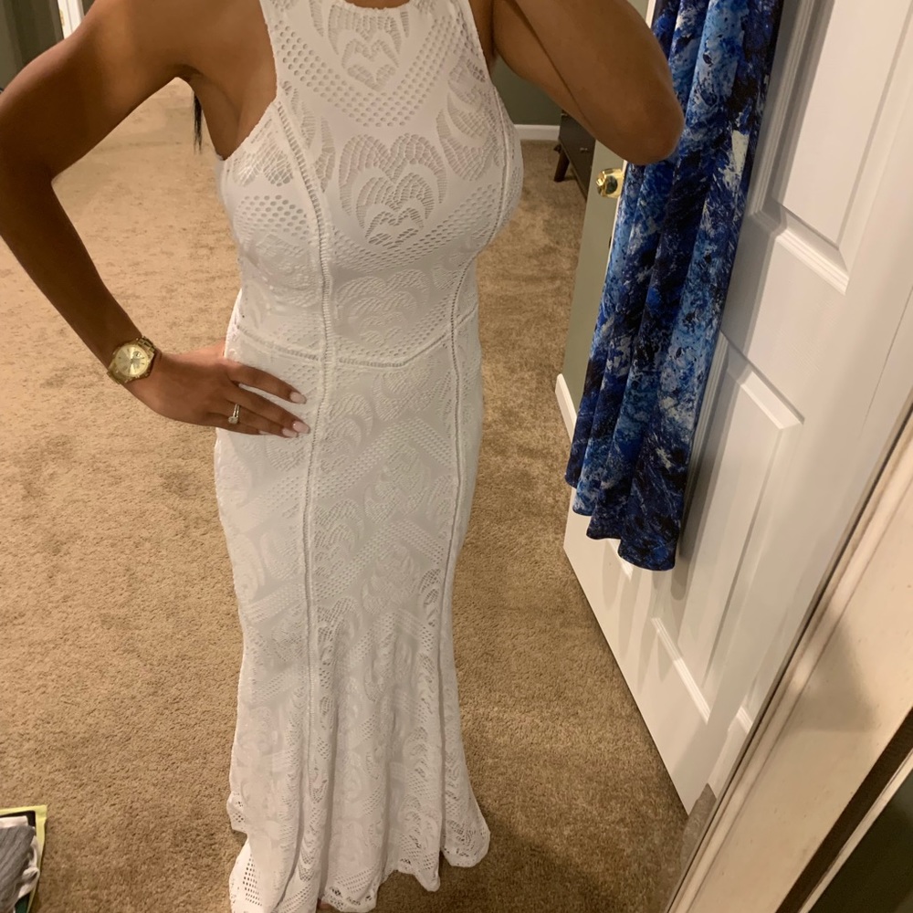 White Guess Maxi Dress